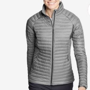 Eddie Bauer Womens Microtherm Jacket -- XL Gray